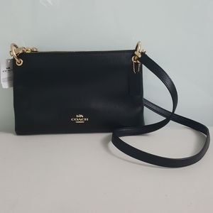 Coach Pebbled Leather Mia Crossbody-NWT-Authentic